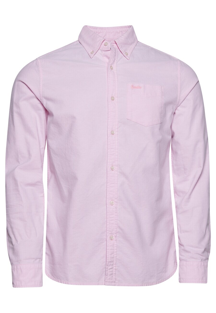 

Рубашка Superdry Regular fit Button Up, пастельно-розовый