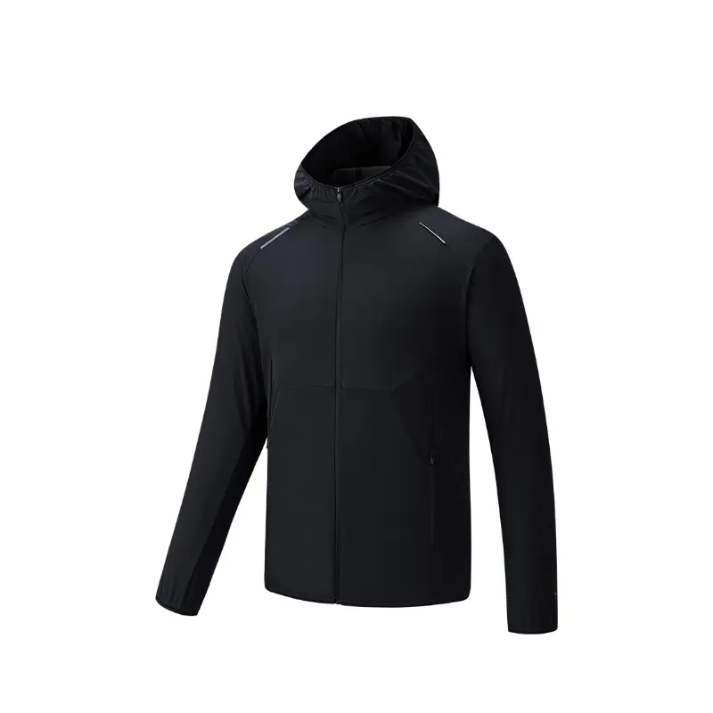 

ANTA Беговая куртка мужская базовая черная, Basic Black