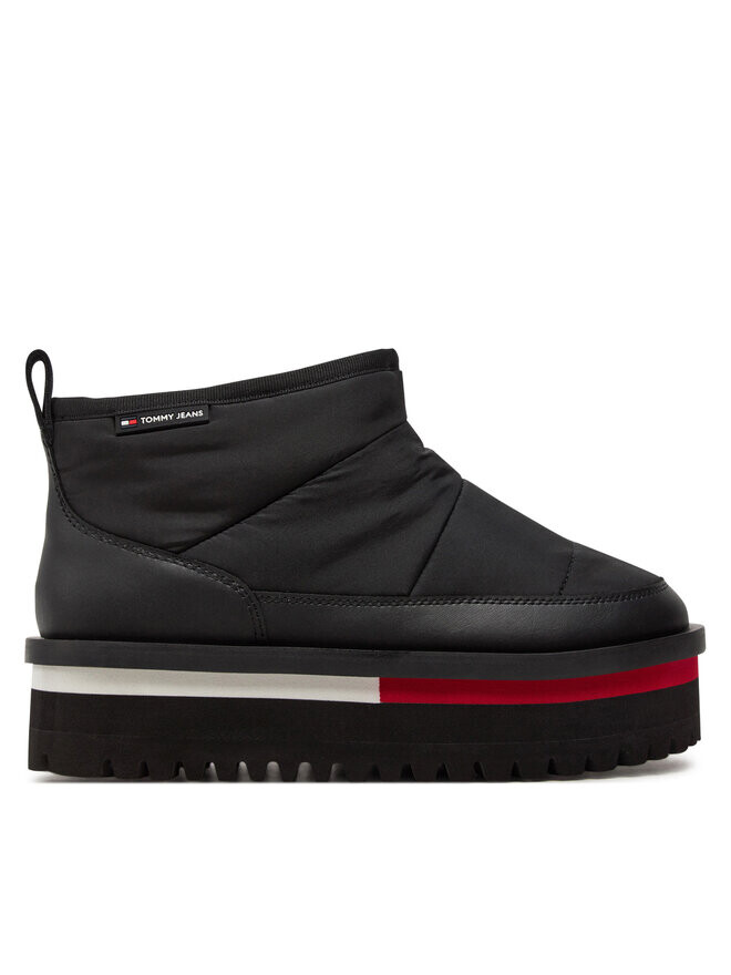 Зимние Ботинки Tommy Jeans Tjw Nylon Flatform Boot Wl EN0EN02689, черный