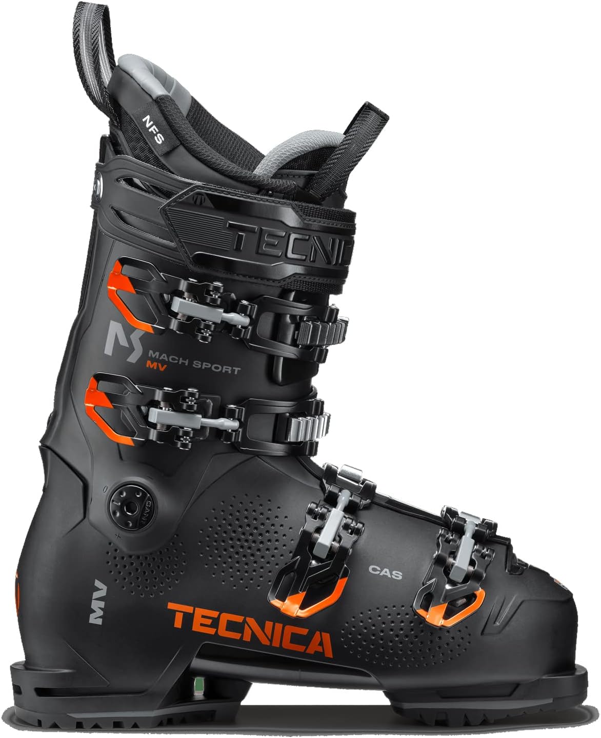 Лыжные ботинки Tecnica для мужчин Mach Sport Mv 100 Gw 100-flex средний объем теплые, функциональные, удобные для альпийского катания и туринга, черный — фото 2