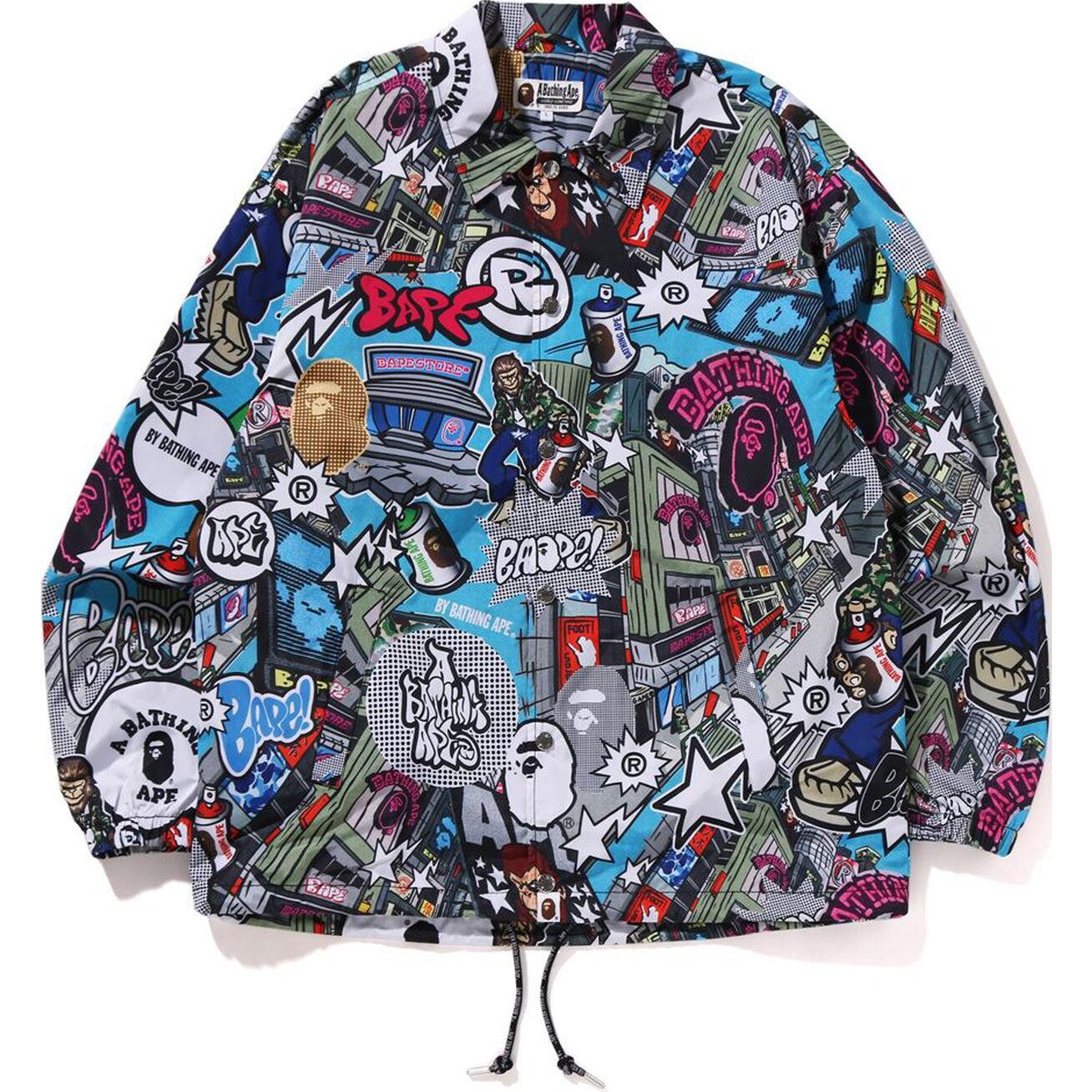 

SS24 COMIC ART Series куртка мужская многоцветная A Bathing Ape, мультиколор