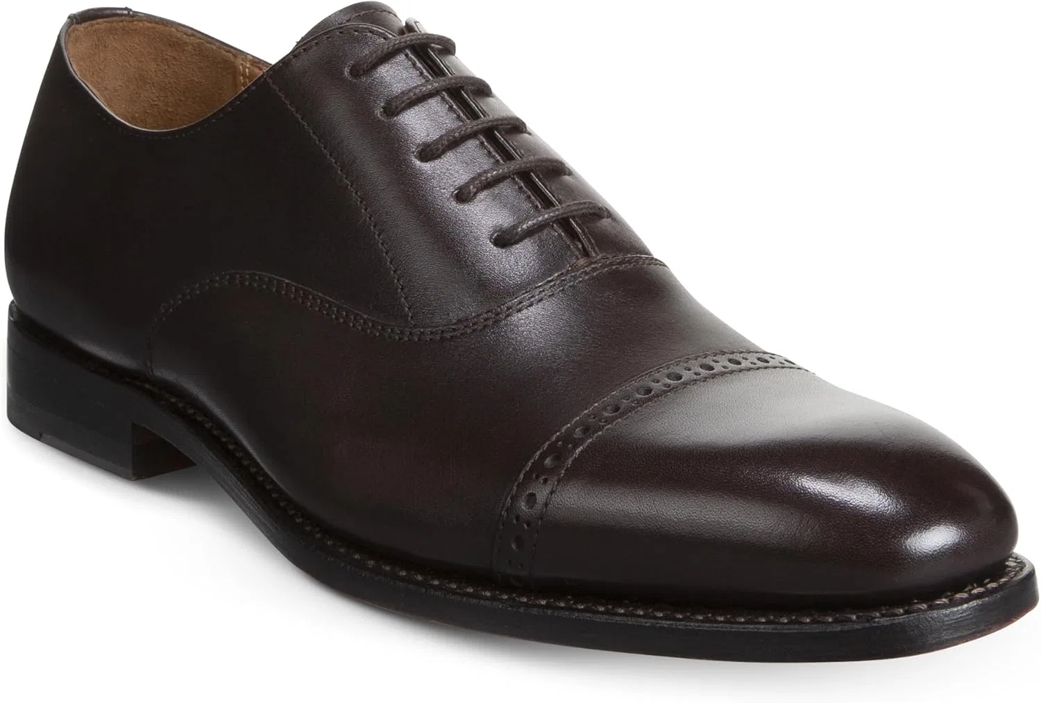 Оксфорды из натуральной кожи, Allen Edmonds, каштановая кожа