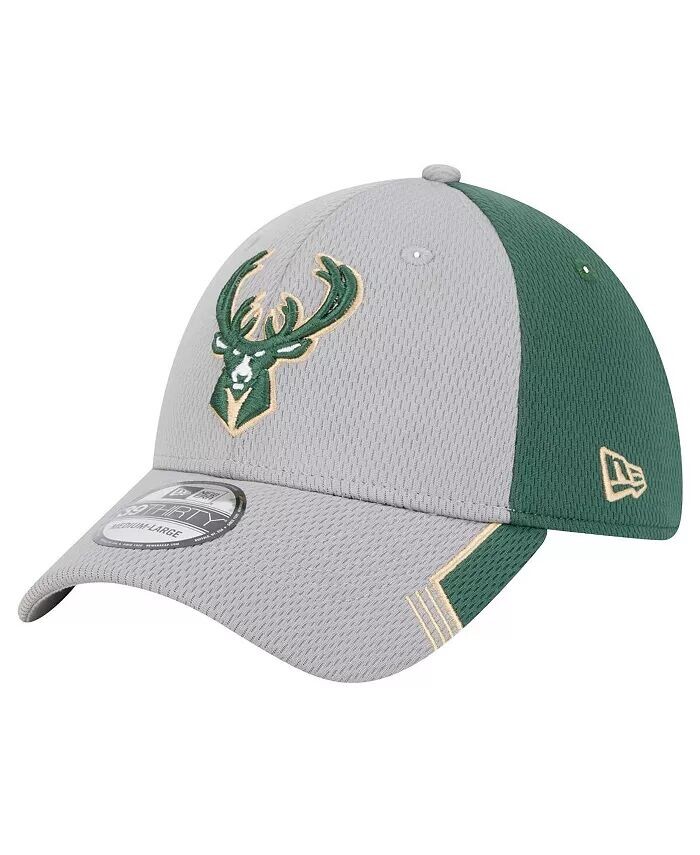 

Мужская серо-зеленая кепка Milwaukee Bucks Active Trim 39THIRTY Flex New Era