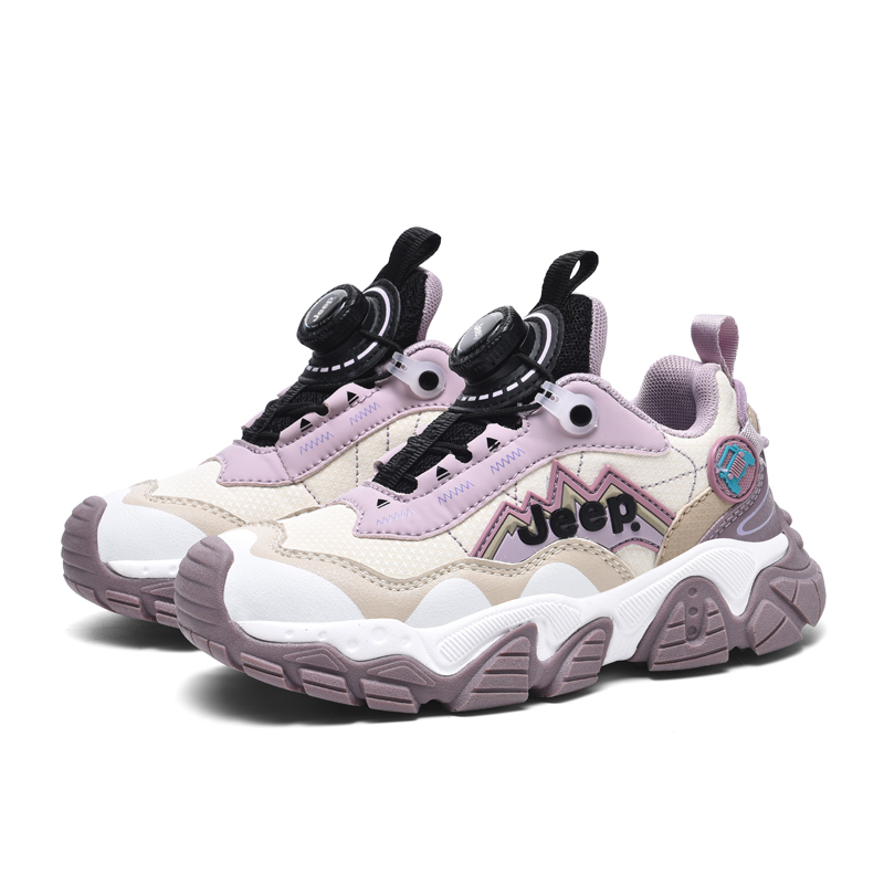 Jeep Кроссовки low top для бега pink purple beige детские — фото 4