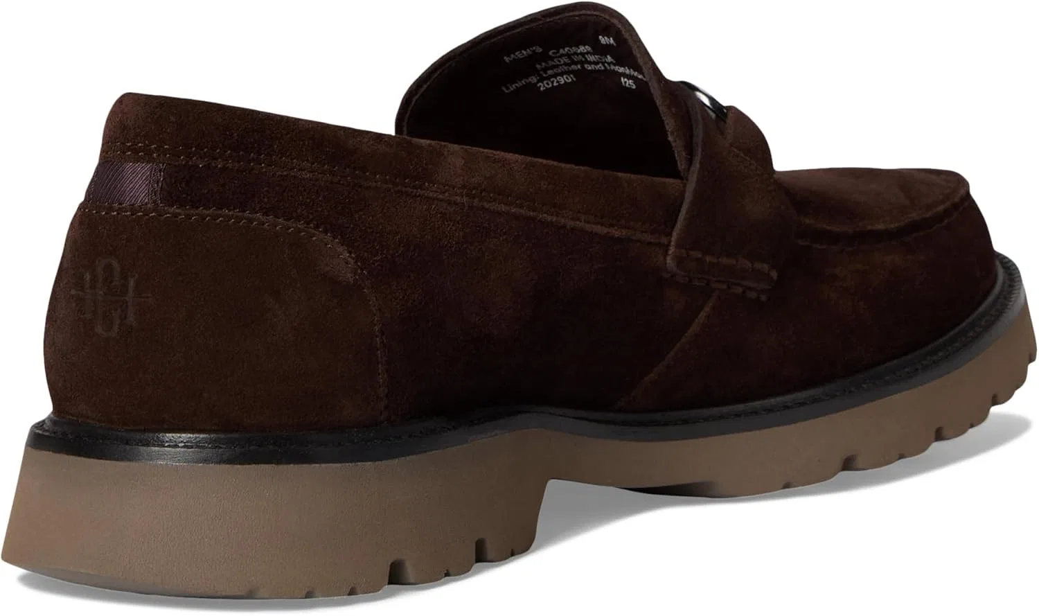 Туфли-лоферы мужские Cole Haan American Classics, шоколадный замш/трюфель — фото 3