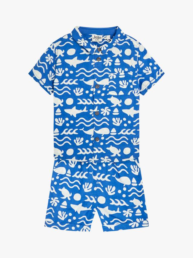 

Детский комплект из футболки и шорт Sea JoJo Maman Bébé, Cobalt