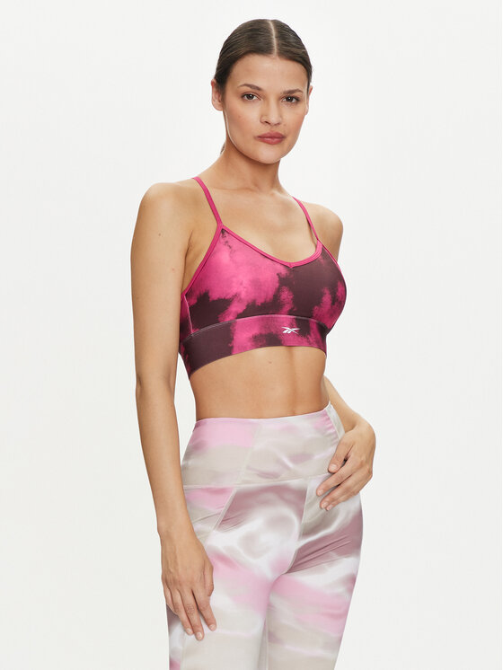 

Спортивный бюстгальтер ID Train Train AOP Bra Clamar 100035778 Reebok, розовый