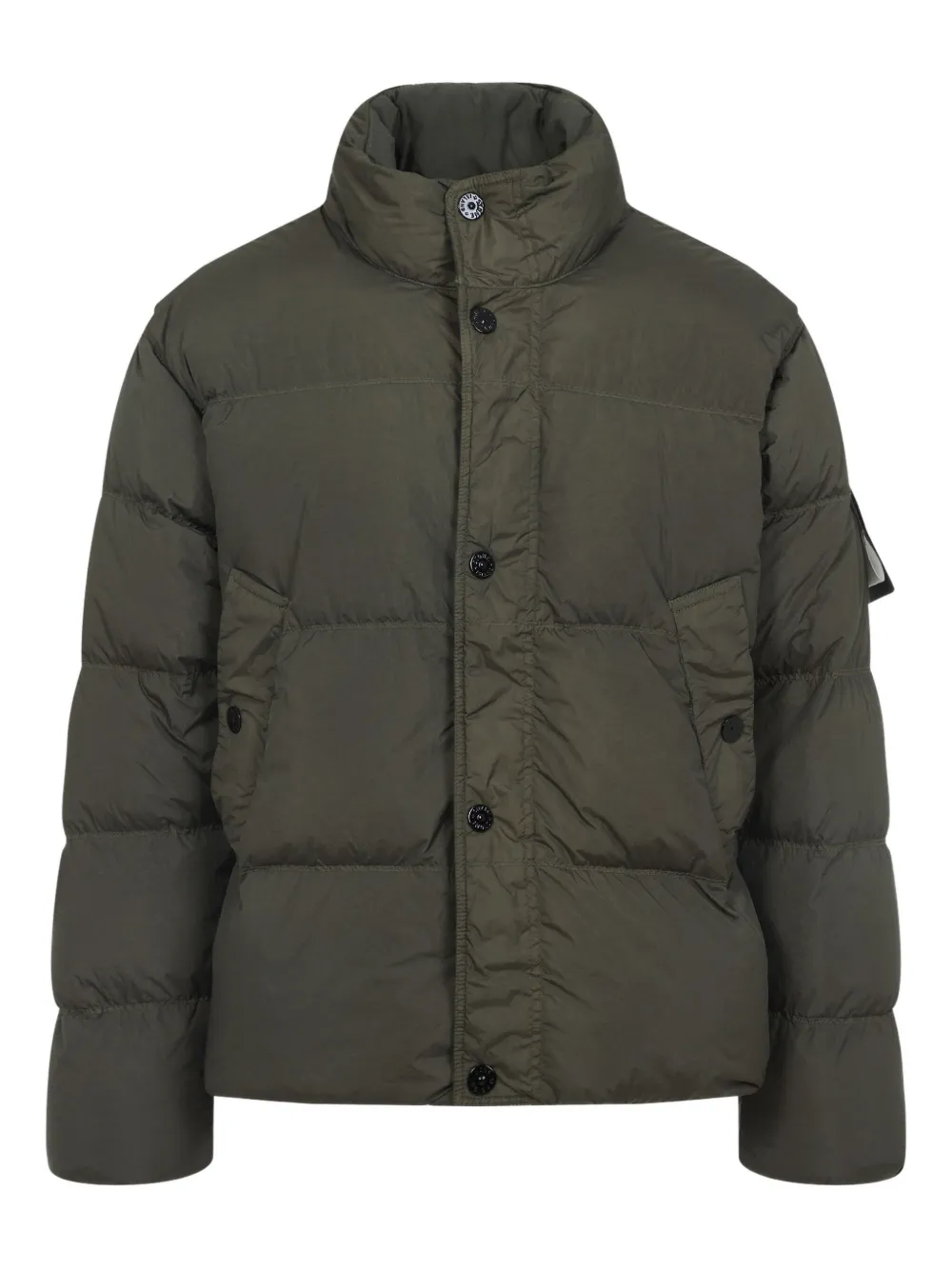 

Куртка-пуховик с нашивкой-логотипом Stone Island, зеленый