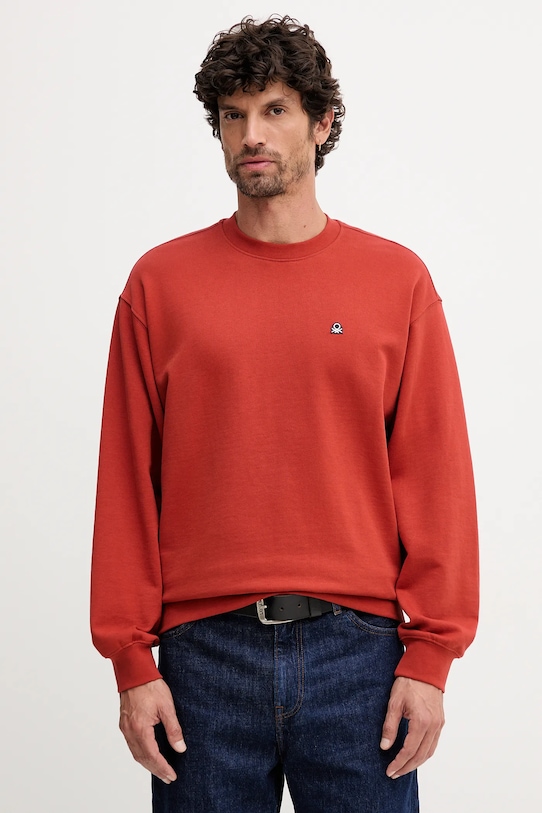 

Хлопковая толстовка United Colors Of Benetton, оранжевый