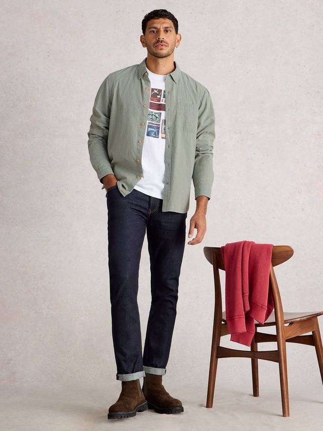 

Брютон рубашка Regular Fit из хлопка White Stuff, Light Blue