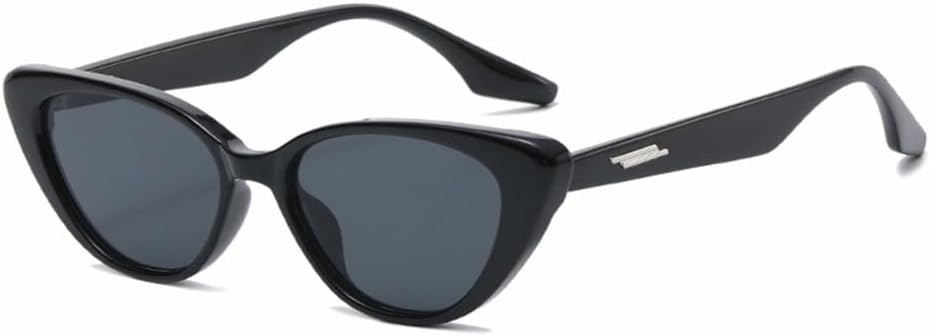 

Солнцезащитные очки UV400 для женщин 2027 года, модные солнцезащитные очки с маленькой оправой, для пляжа, вечеринки, путешествий, защиты от солнца MTZJH, Bright Black Gray