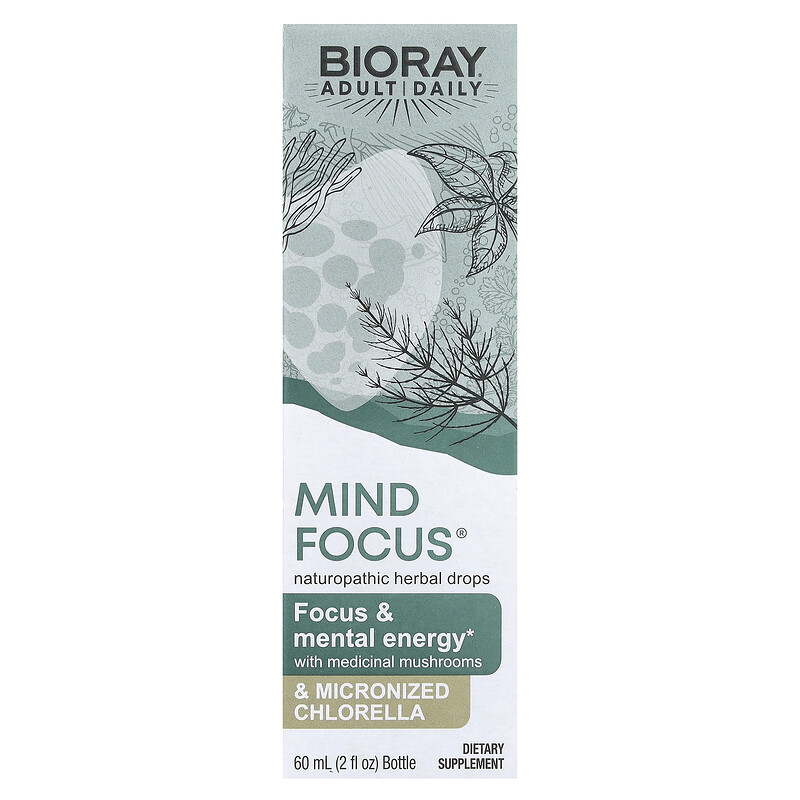 

Bioray, Mind Focus, без спирта, 60 мл (2 жидк. унции)
