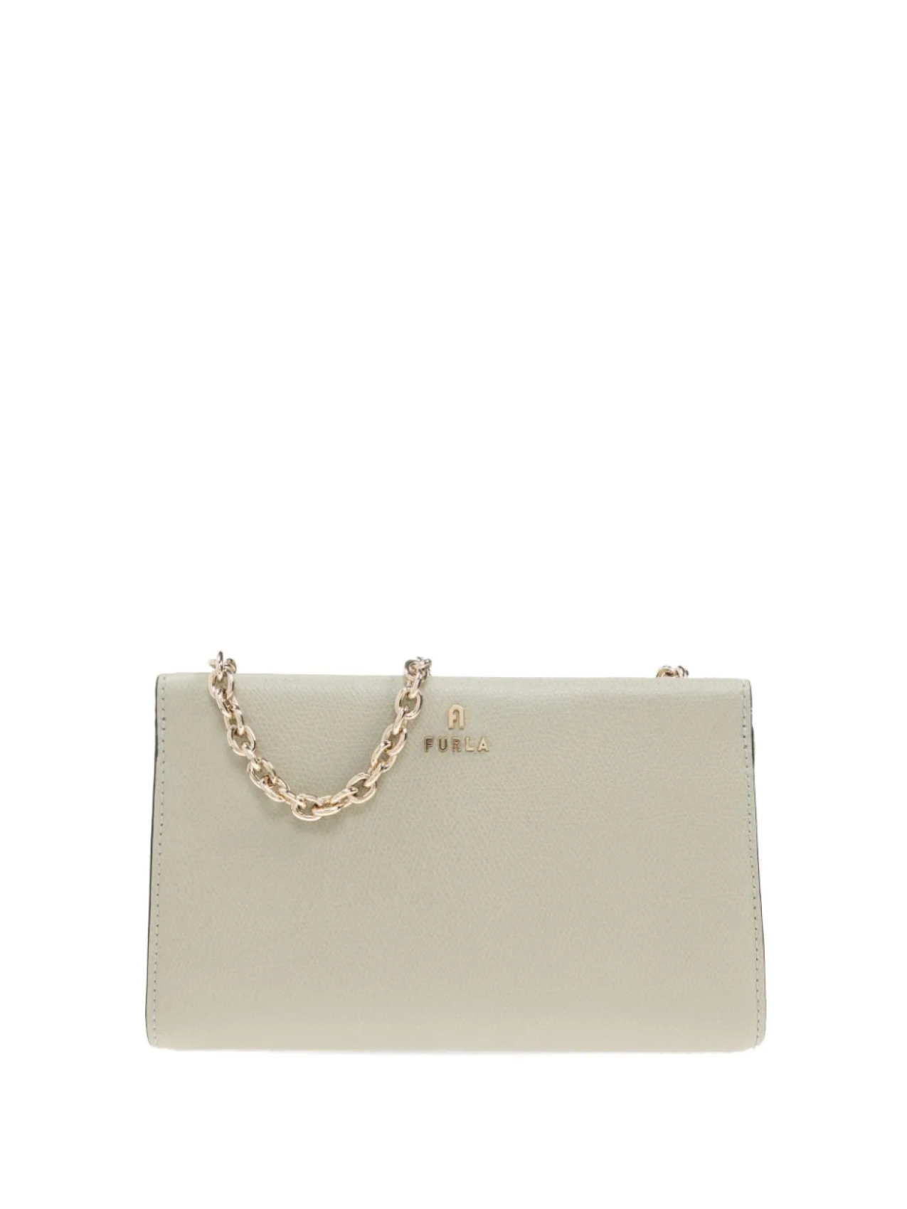 

Сумка Furla из кожи с цепочным ремешком, нейтральный
