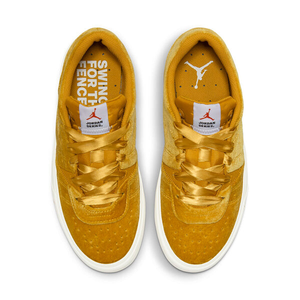 Кроссовки серия 01 золотой бархат Air Jordan, золотой — фото 4