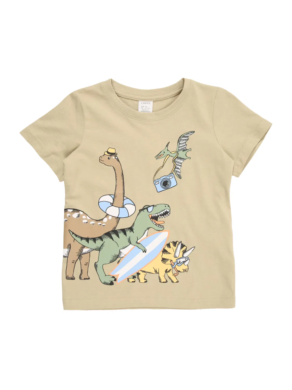 Рубашка Lindex Dino бежевого цвета