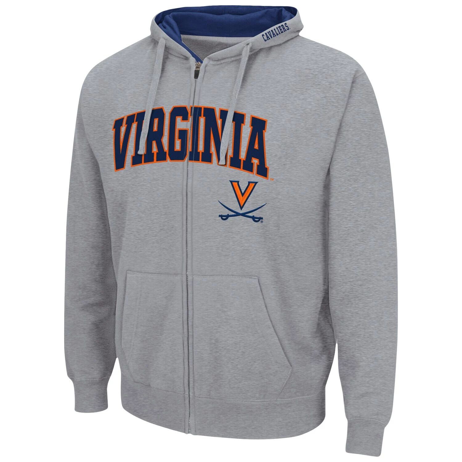 

Мужская толстовка с молнией во всю длину серого цвета Virginia Cavaliers Arch & Logo 3.0 Colosseum, Серый, Мужская толстовка с молнией во всю длину серого цвета Virginia Cavaliers Arch & Logo 3.0 Colosseum