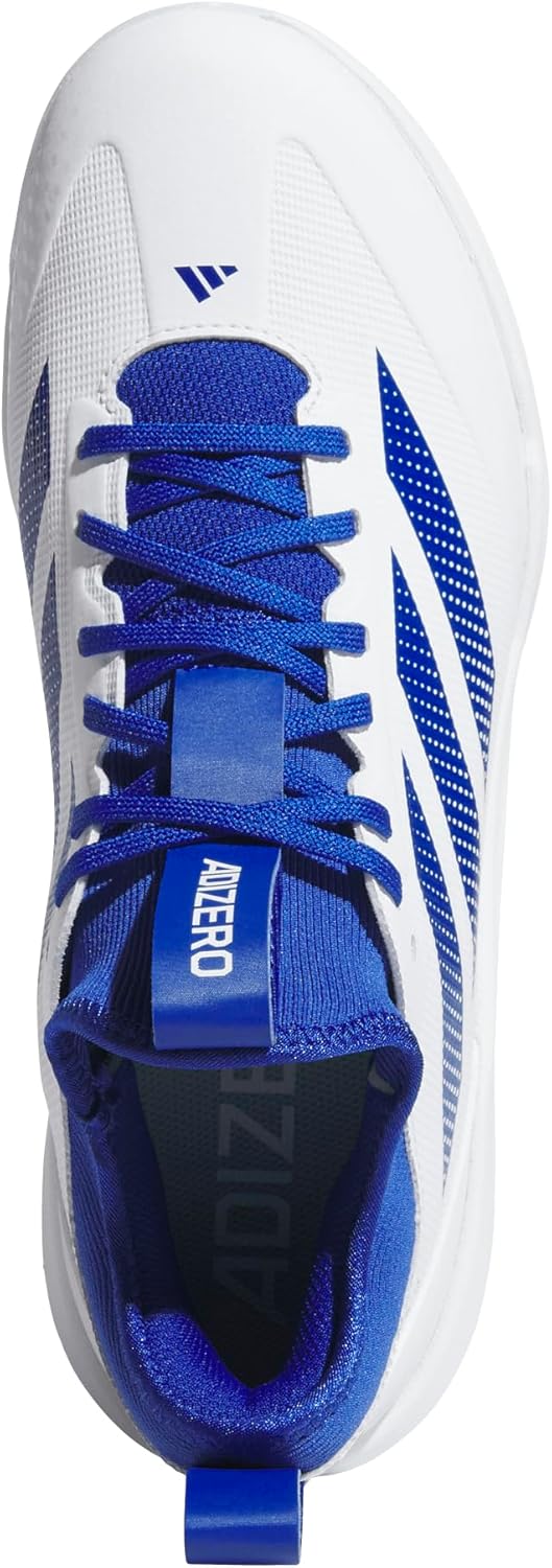 Мужские бейсбольные кроссовки Adidas Adizero Impact 2.0, белый/синий — фото 4