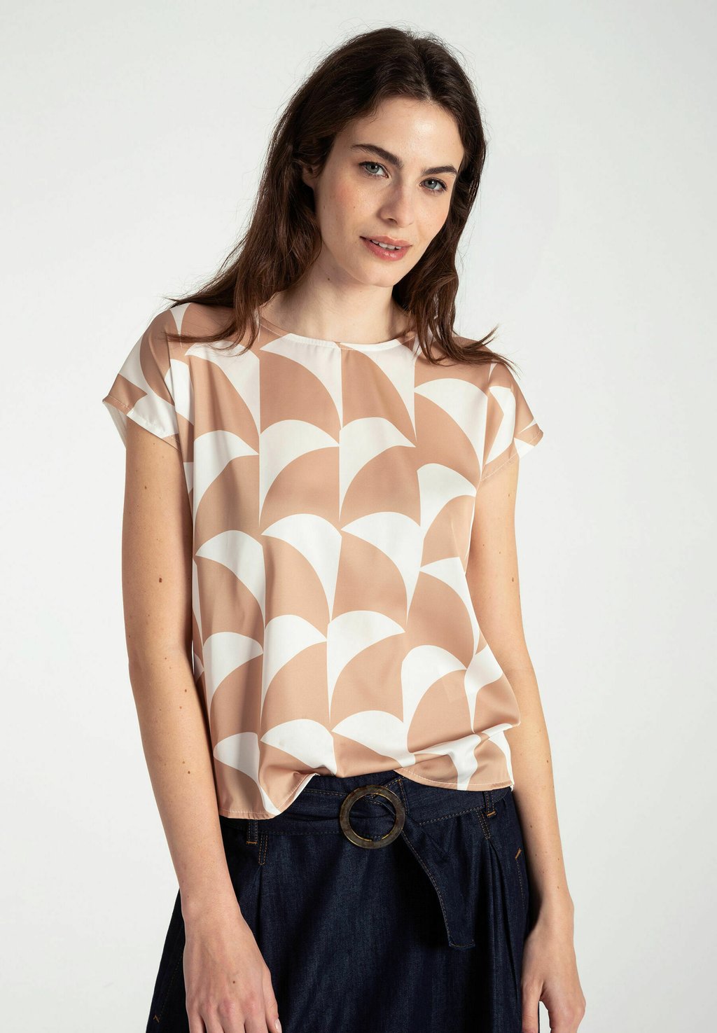 

Блуза PATCH - Print T-shirt More & More, бежевый