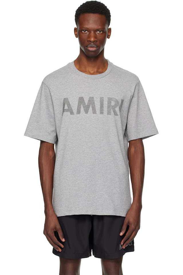 

Футболка Amiri с принтом Amiri, серый