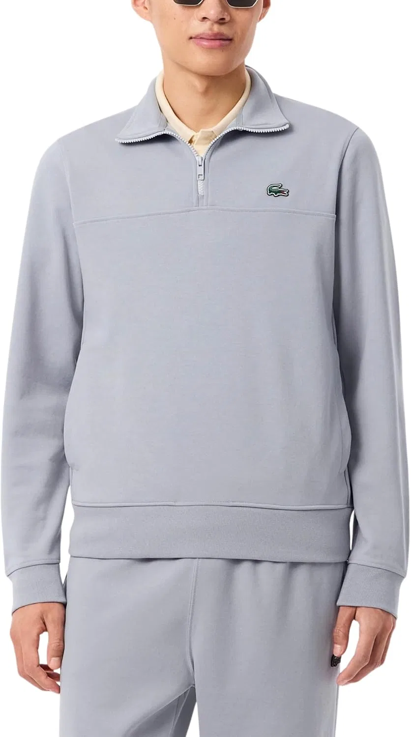 Мужская толстовка Lacoste с застежкой-молнией на воротнике из хлопковой смеси