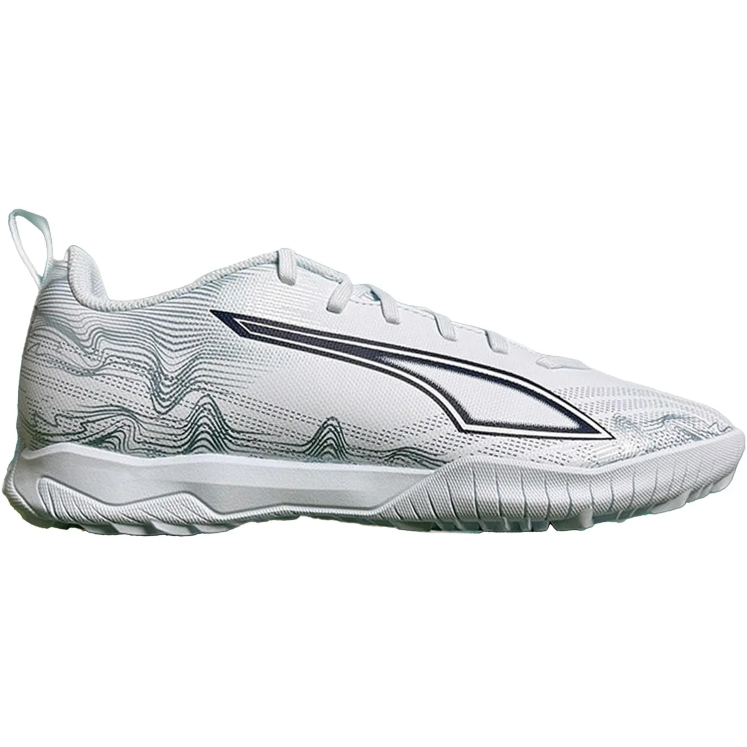 PUMA Футбольные бутсы ULTRA 6 из синтетической кожи для детей, бело-черные, нескользящие, износостойкие, дышащие, с поддержкой — фото 3