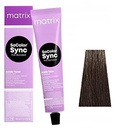 

Pre-Bonded кислотный матовый тонер Socolor Sync, 90 мл, Matrix