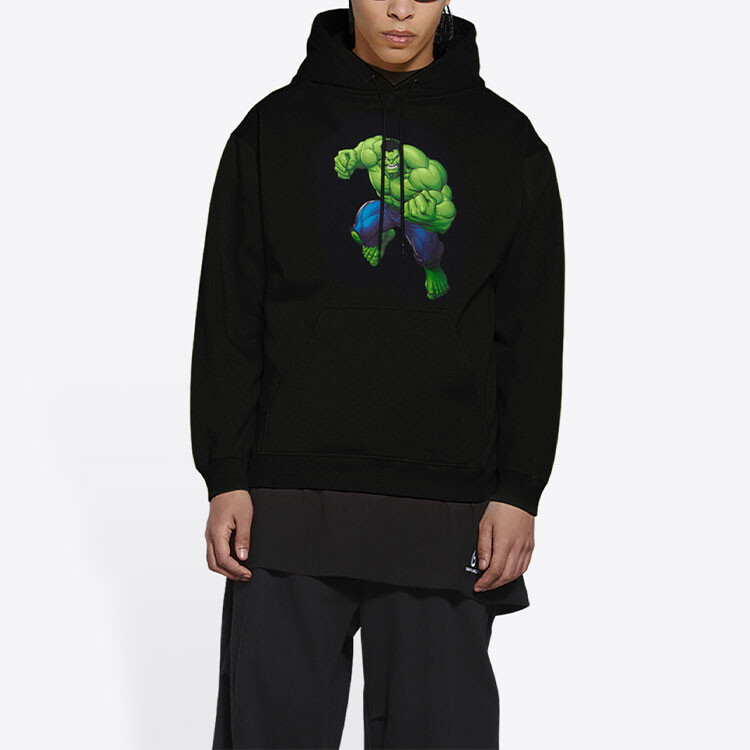 Толстовка мужская Balenciaga Hulk 2021, черный — фото 4