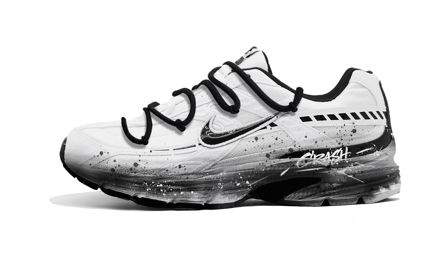 

Nike Кроссовки Initiator с амортизацией, износостойкие, дышащие, увеличивающие рост, низкие, мужские, черно-белые