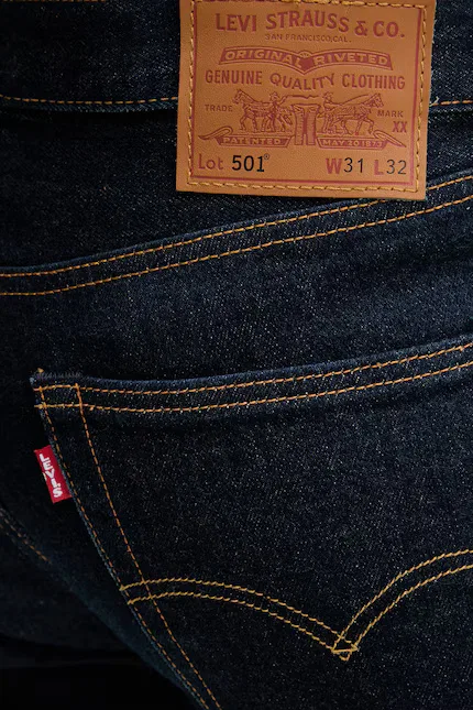 Джинсы прямого кроя Levi's 501 Original, синий — фото 4