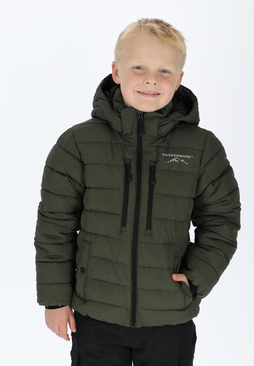 

Зимняя куртка BRANÄS JR Swedemount, цвет olive melange