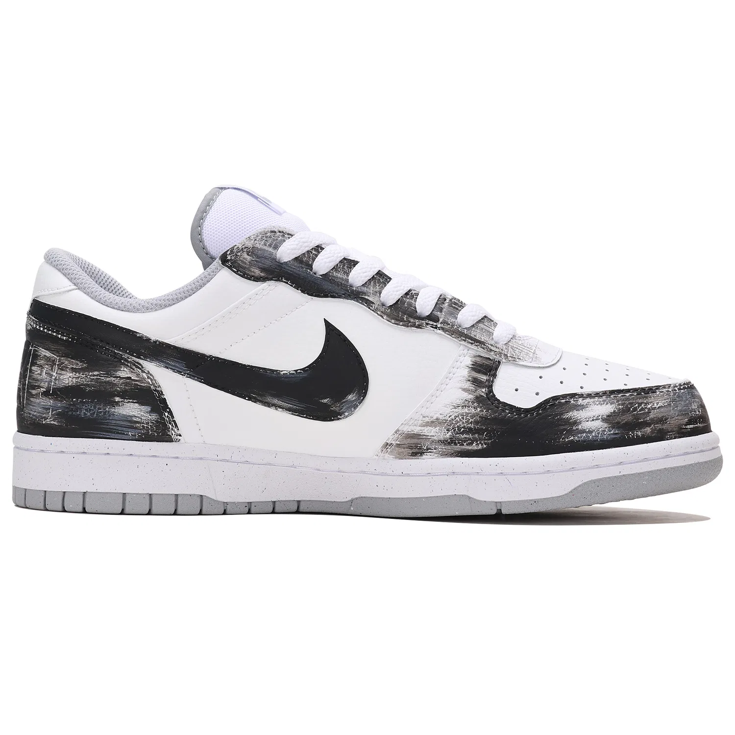 Скейтбордические кроссовки Nike Big Low бело-черные — фото 4