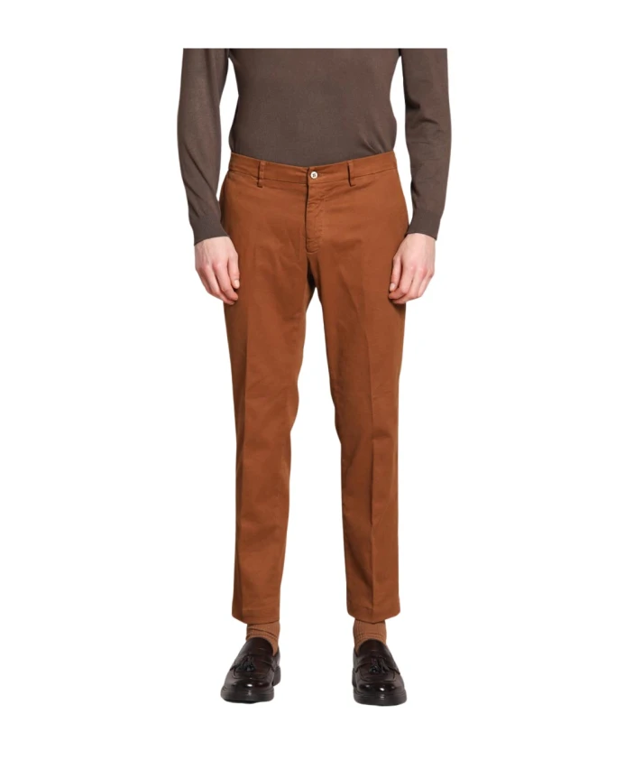 

Брюки чинос из эластичной габардины коричневого цвета Mason'S, коричневый