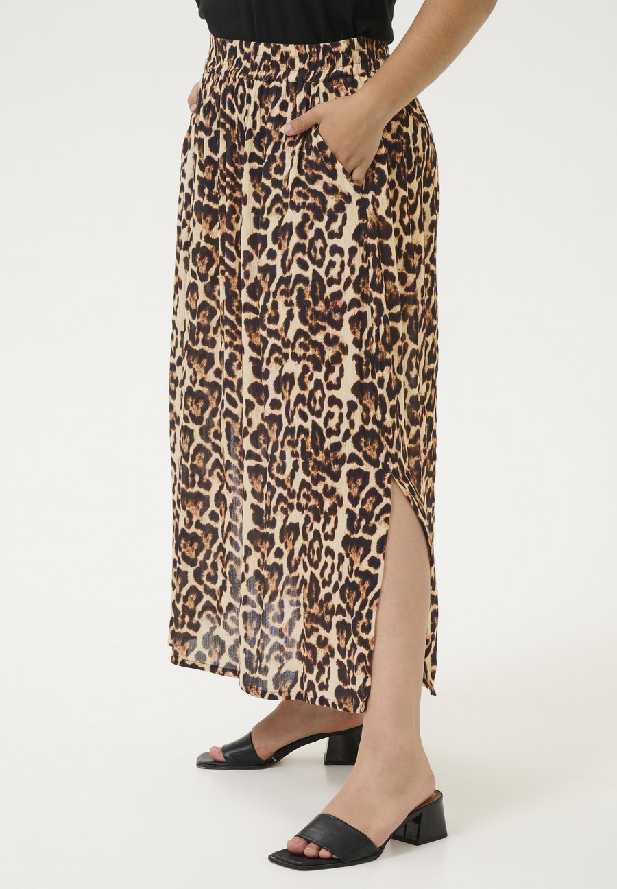 

Юбка Kaffe Curve A-line skirt, Naturel Leopard Print/Brown