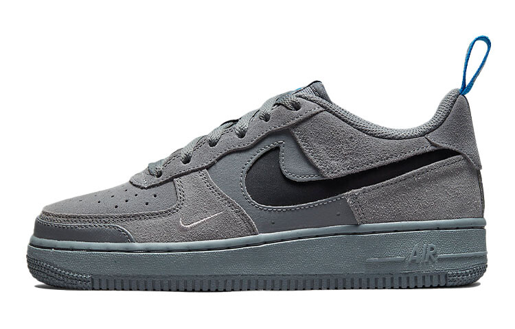 

Кроссовки Nike Air Force 1 Low Cut Out Swoosh Smoke Grey GS