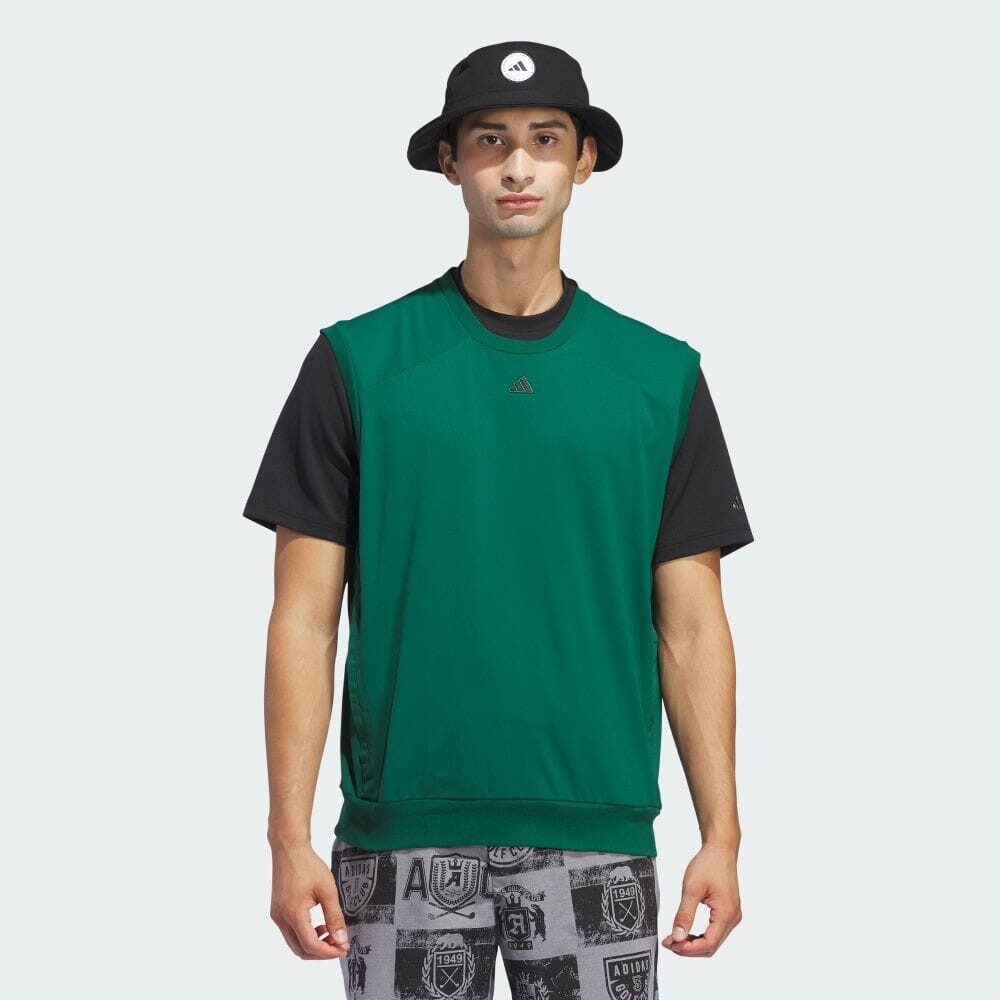 

Жилет Adidas GO-TO back print vest, цвет College Green
