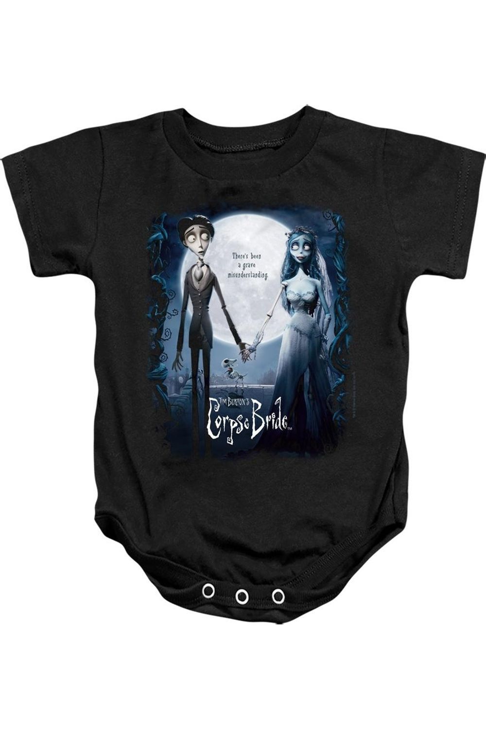 

Плакат «Труп невесты» для младенца, комбинезон на кнопках Gildan, черный