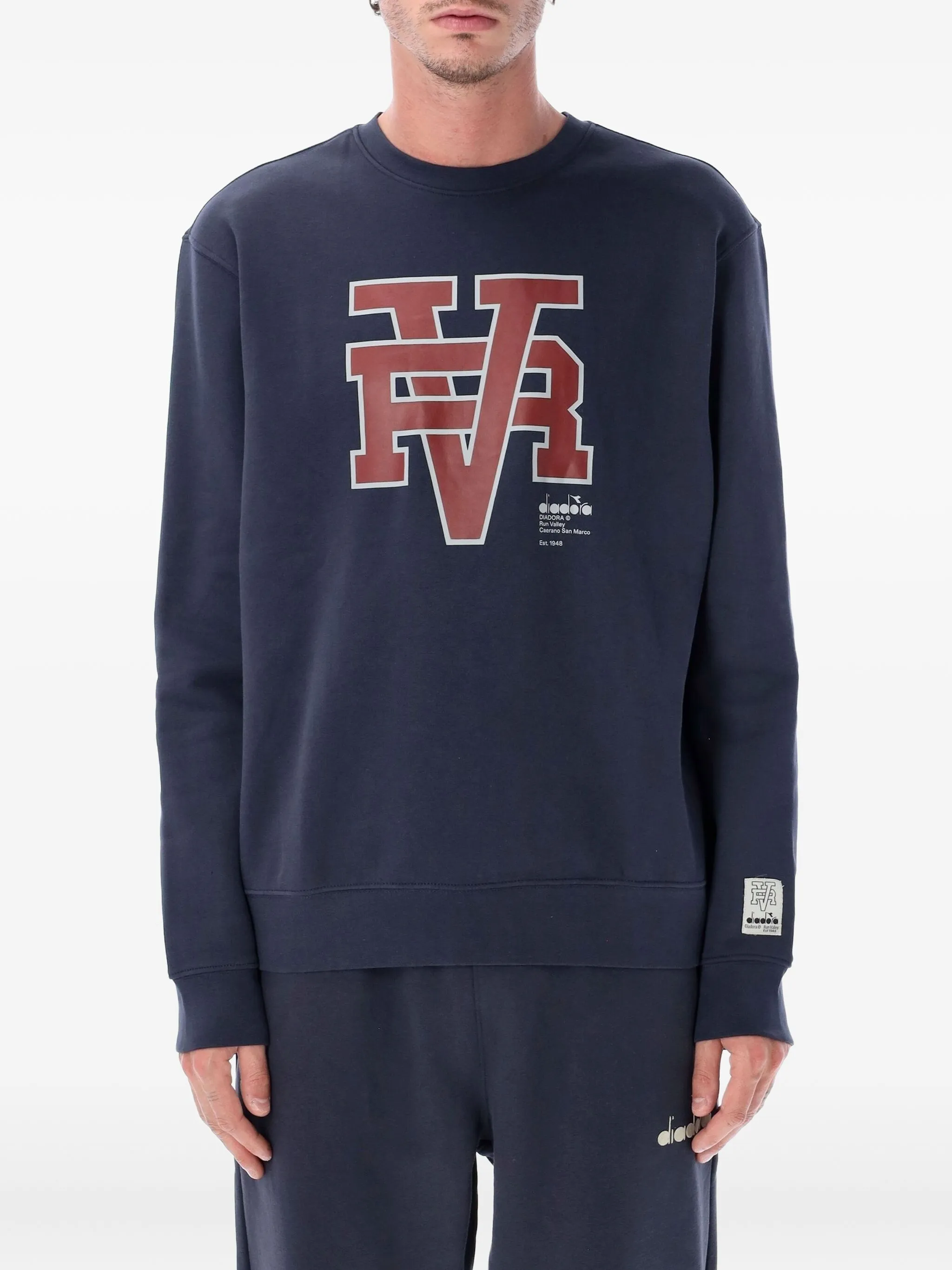 

Толстовка Valley с графичным принтом Diadora, синий