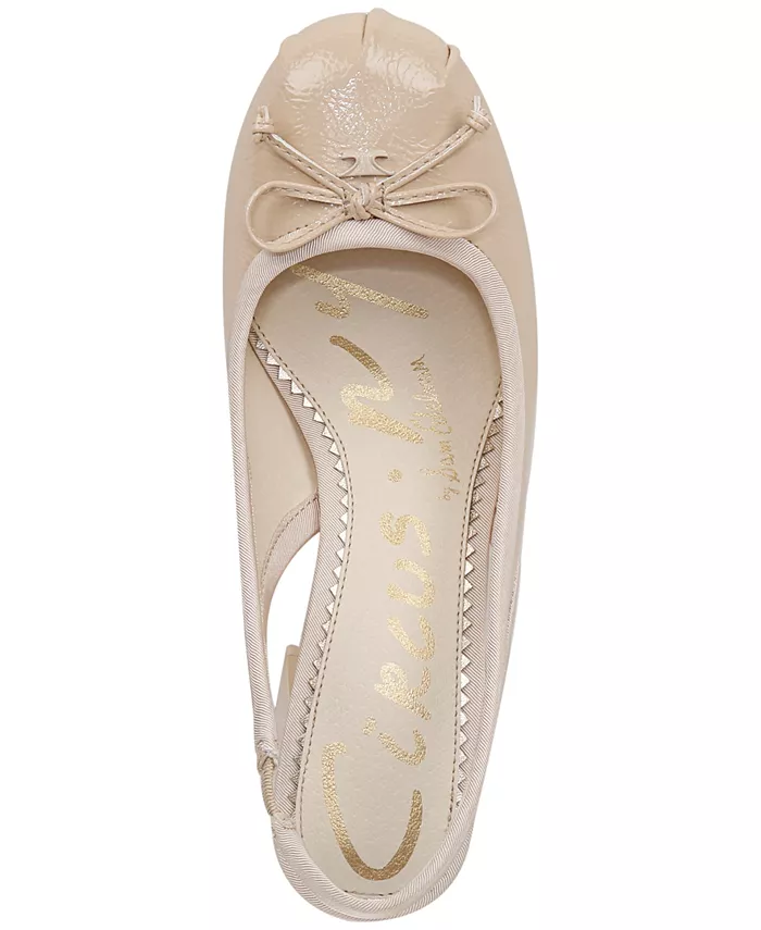 Дианы на ремешке балетки с квадратным каблуком Circus NY by Sam Edelman, коричневый/бежевый — фото 4