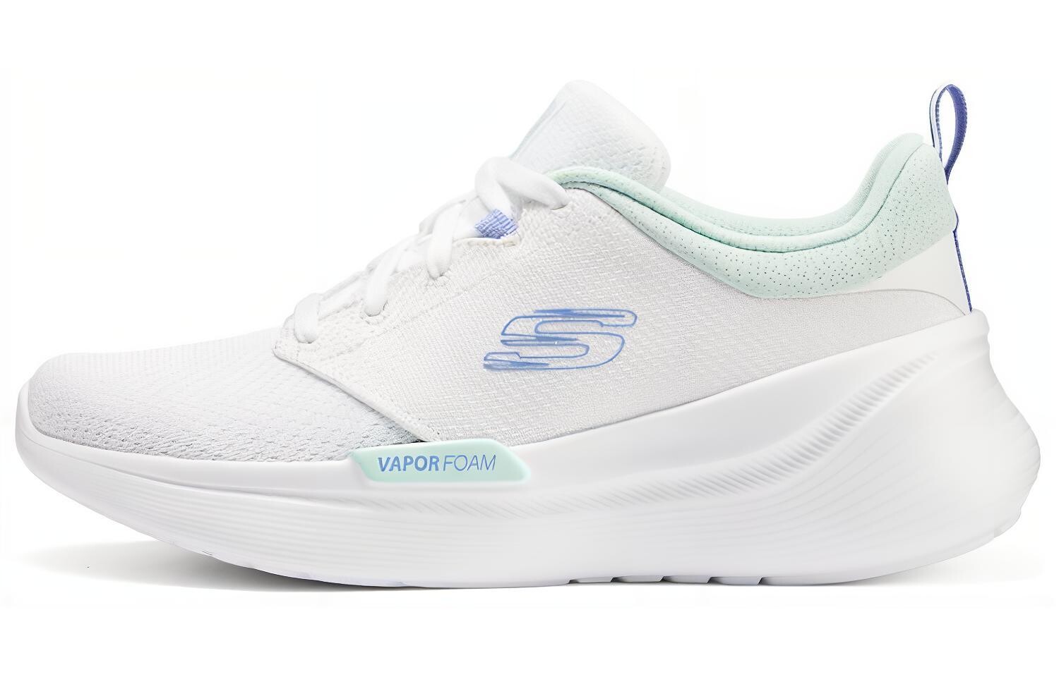 

Кроссовки женские с низким верхом, белые/синие Skechers