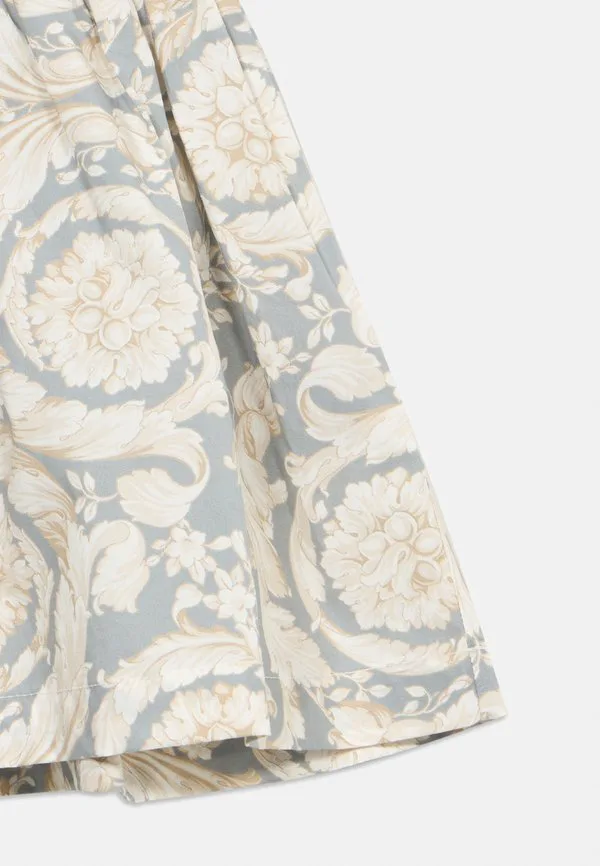 Платье barocco, детское платье с логотипом, трикотажное платье Versace, Bianco/Concrete Bone — фото 3