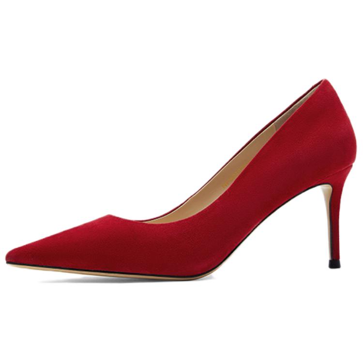NINE WEST Красные женские туфли на тонком каблуке 7,5 см, цвет Red