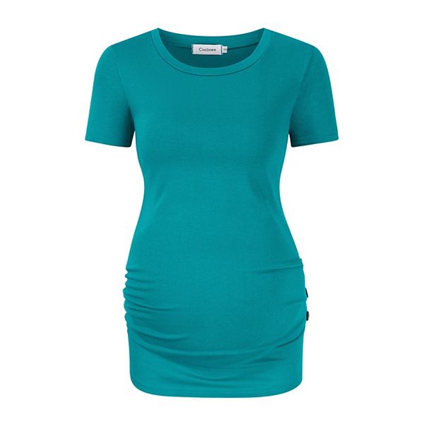 

Женская футболка с коротким рукавом и боковой застежкой для беременных Kojooin, Jade Green, Зеленый, Женская футболка с коротким рукавом и боковой застежкой для беременных Kojooin, Jade Green