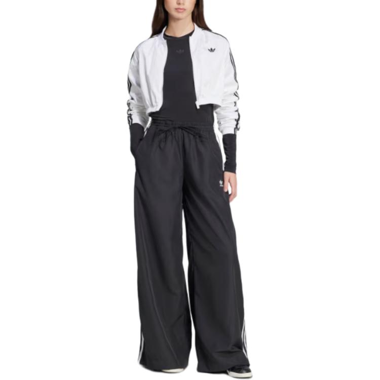 Adidas Women's Adilenium Season 3 Укороченные Оверсайз Спортивные Штаны Black Adidas Originals — фото 3