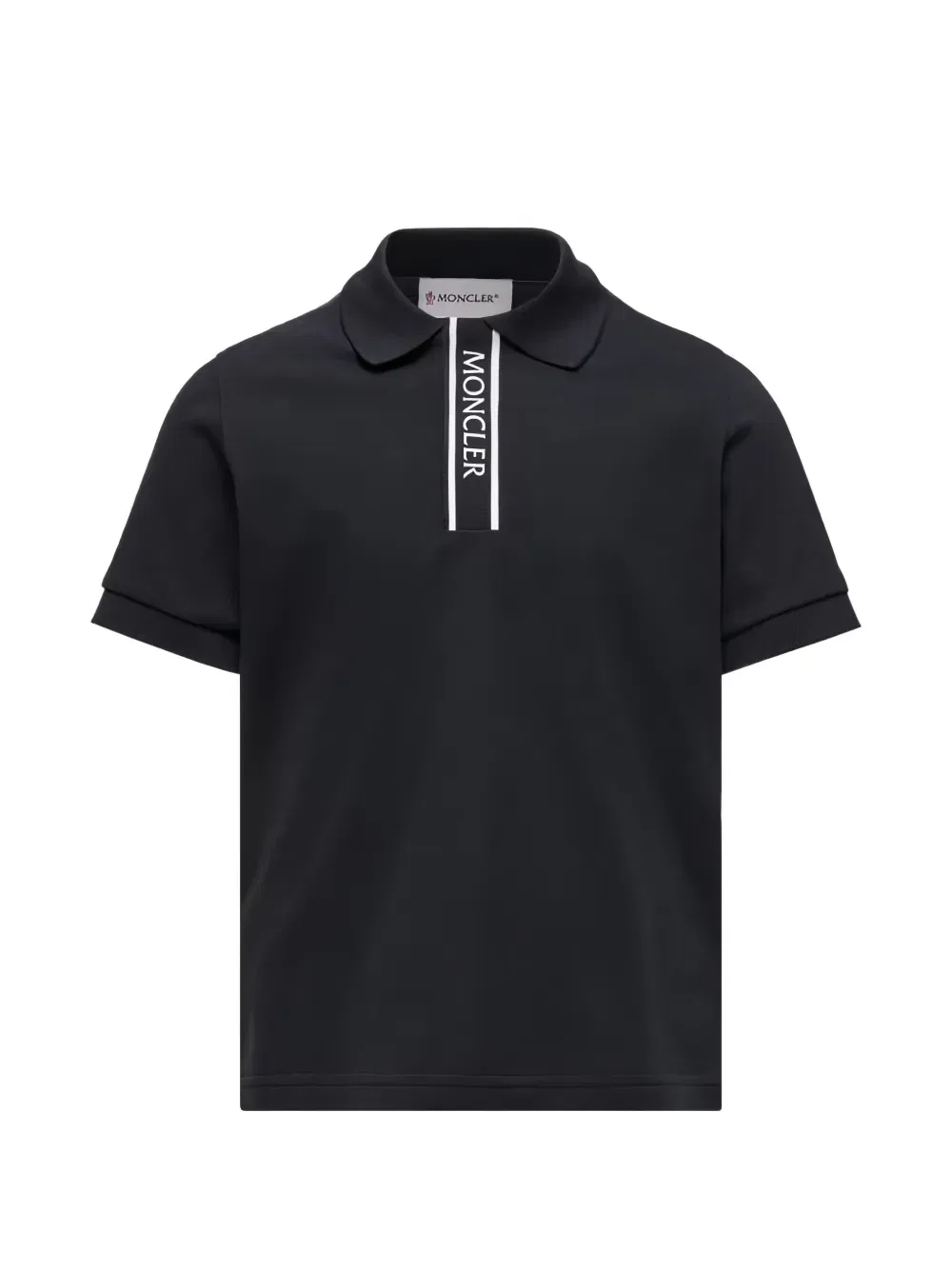 Поло с логотипом Moncler Enfant, синий