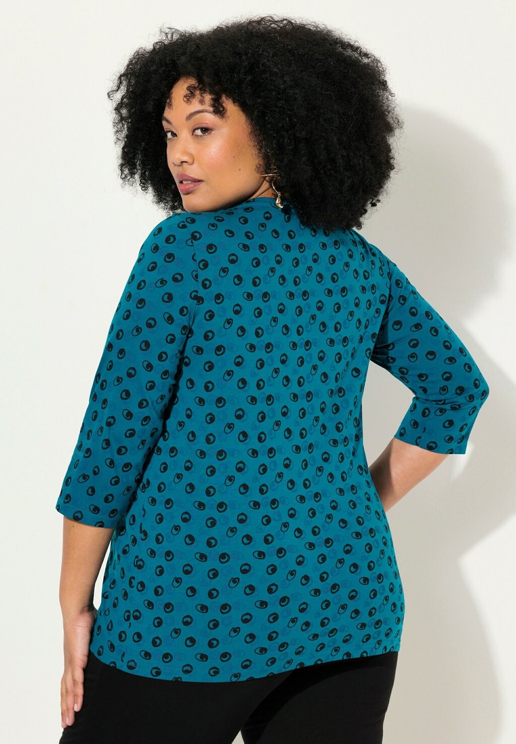 

Топ с длинными рукавами 3/4 SLEEVE TEE Ulla Popken, черный