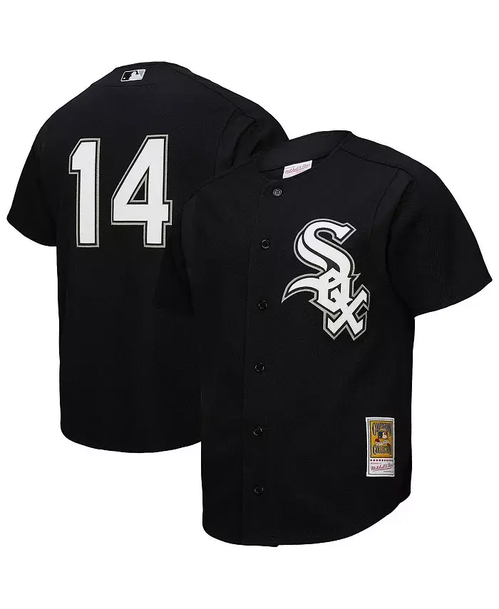 

Мужская тренировочная бейсбольная майка Chicago White Sox Paul Konerko, черная Mitchell & Ness