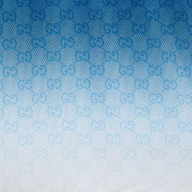 GUCCI Техническая поплиновая куртка на молнии, Blue White — фото 3
