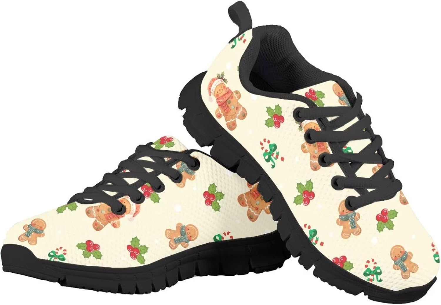 

Детские кроссовки с мультяшным рисунком, нескользящие, для мальчиков и девочек, дышащие, сетчатые, модные спортивные кроссовки для малышей, размеры 11-13/детей постарше, размеры 1-5 Quxjehoe, Gingerbread Man