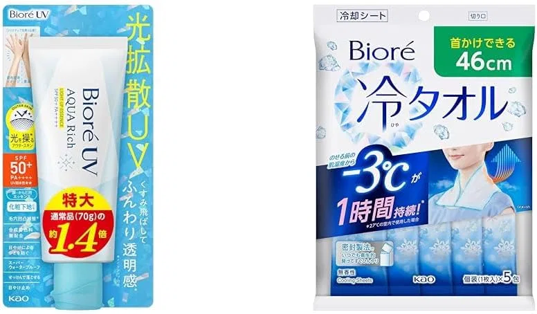 Солнцезащитный крем Biore UV Aqua Rich Light Up Essence SPF50, 100 г
