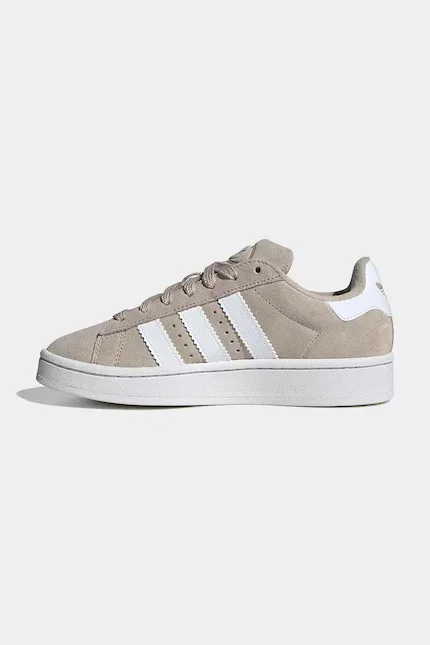 Кроссовки замшевые CAMPUS 00s Adidas Originals, бежевый — фото 4